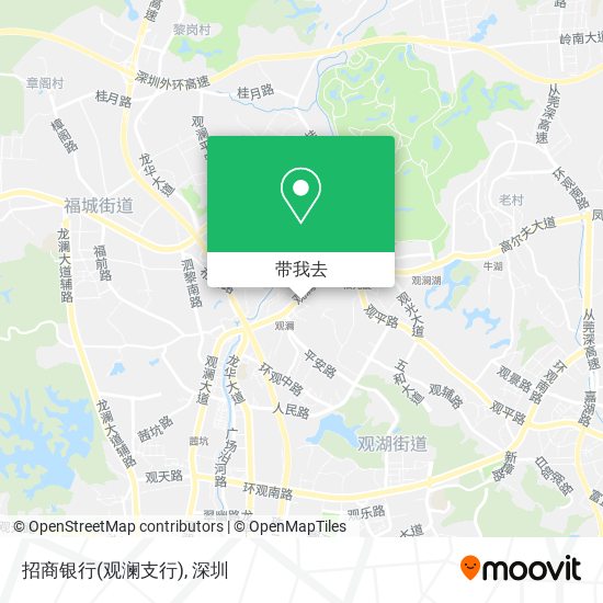 招商银行(观澜支行)地图