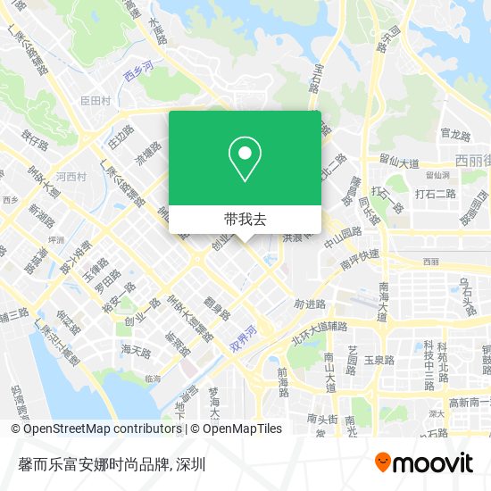 馨而乐富安娜时尚品牌地图
