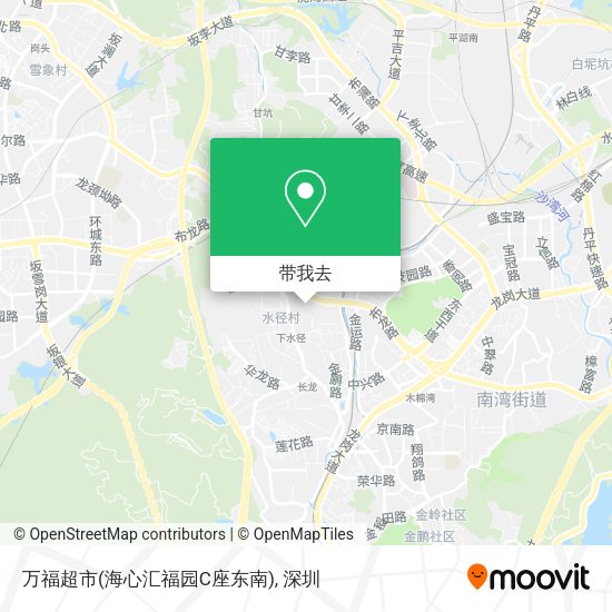 万福超市(海心汇福园C座东南)地图