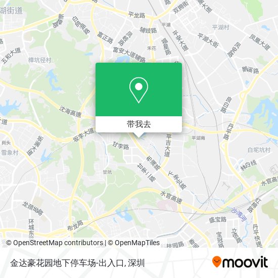 金达豪花园地下停车场-出入口地图