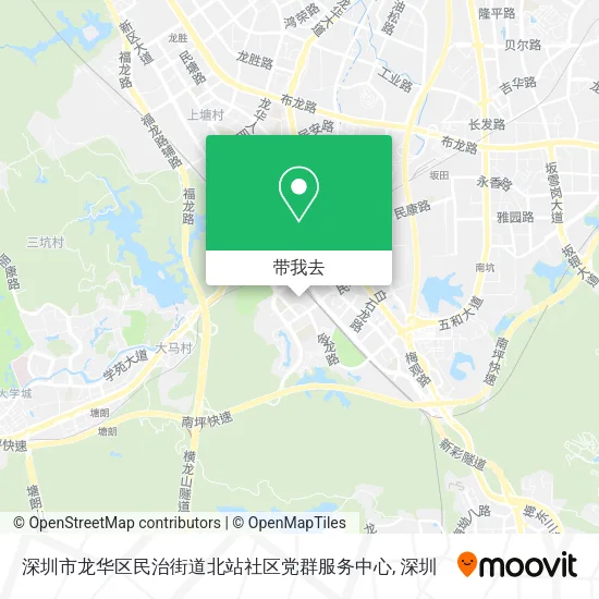 深圳市龙华区民治街道北站社区党群服务中心地图