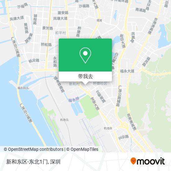 新和东区-东北1门地图