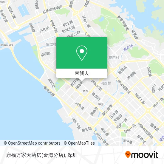 康福万家大药房(金海分店)地图