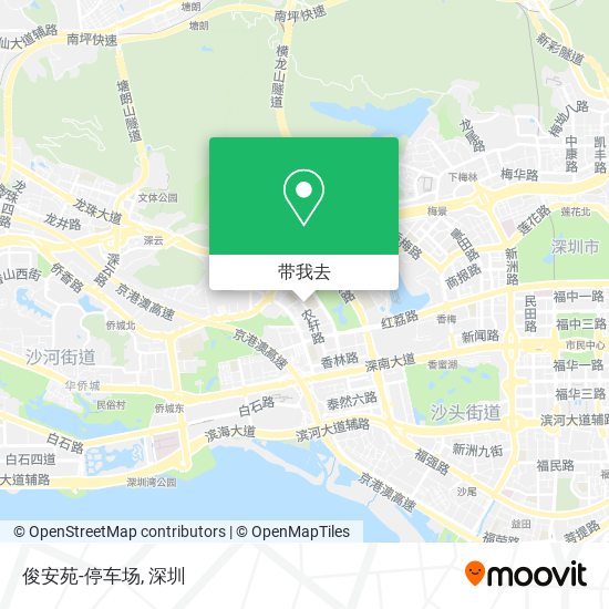 俊安苑-停车场地图