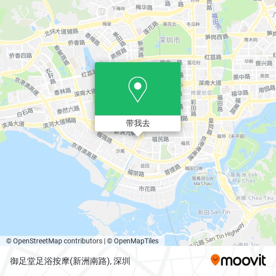 御足堂足浴按摩(新洲南路)地图