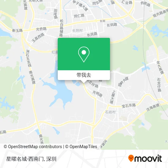 星曜名城-西南门地图