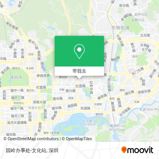 园岭办事处-文化站地图