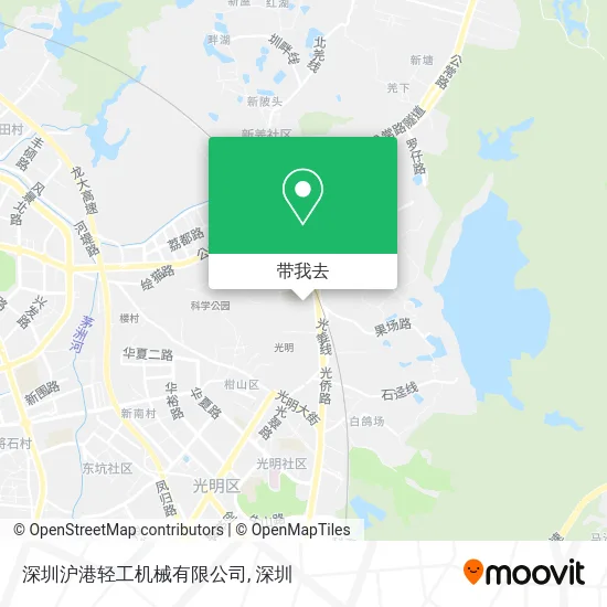 深圳沪港轻工机械有限公司地图