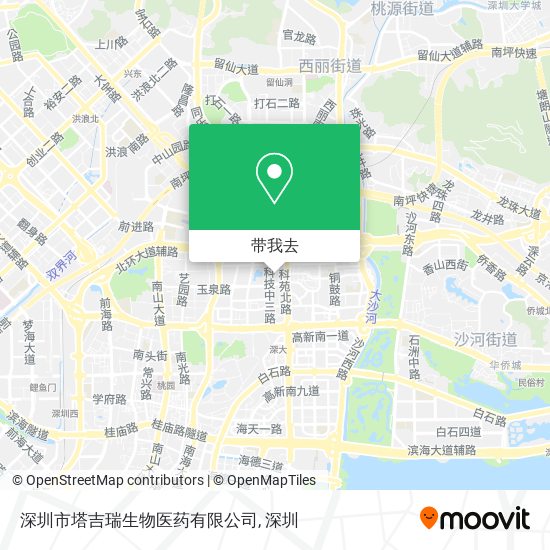 深圳市塔吉瑞生物医药有限公司地图