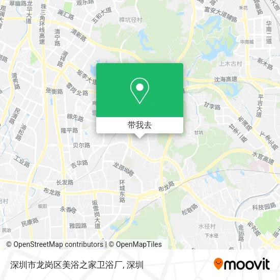 深圳市龙岗区美浴之家卫浴厂地图