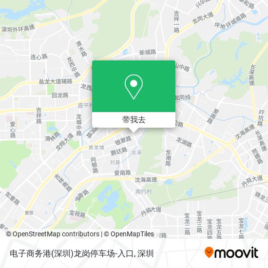 电子商务港(深圳)龙岗停车场-入口地图