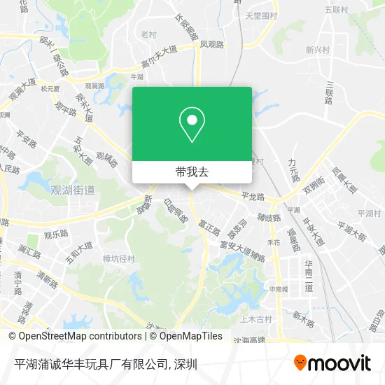 平湖蒲诚华丰玩具厂有限公司地图