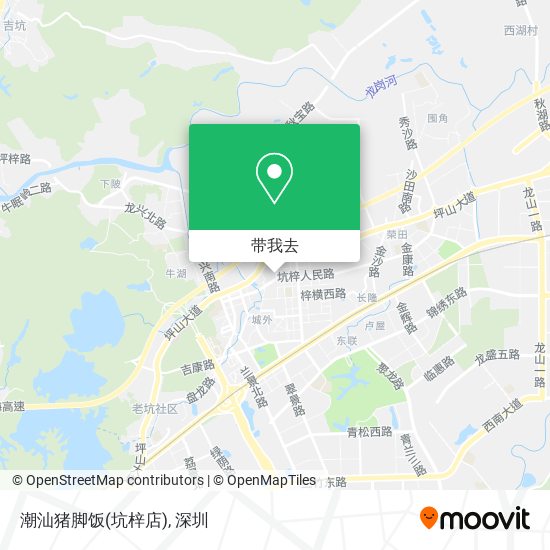 潮汕猪脚饭(坑梓店)地图