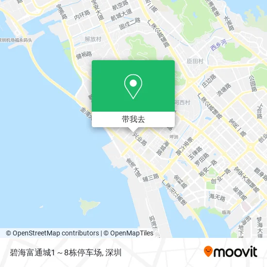 碧海富通城1～8栋停车场地图