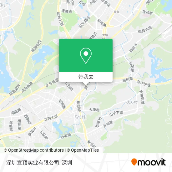 深圳宣顶实业有限公司地图