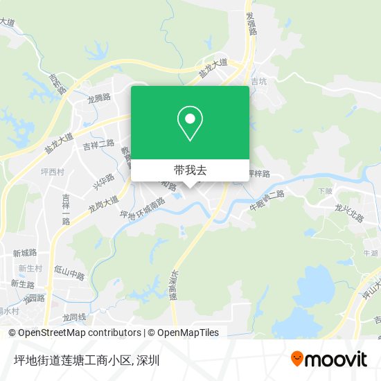 坪地街道莲塘工商小区地图