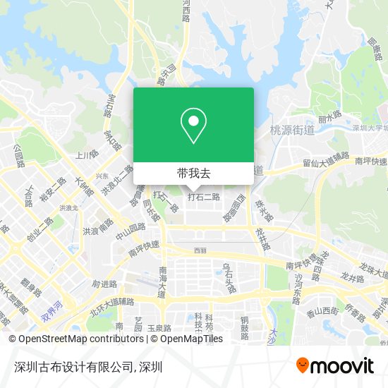 深圳古布设计有限公司地图
