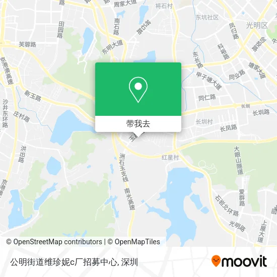公明街道维珍妮c厂招募中心地图
