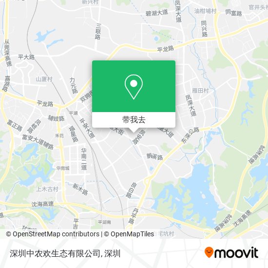 深圳中农欢生态有限公司地图