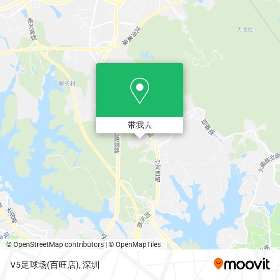 V5足球场(百旺店)地图