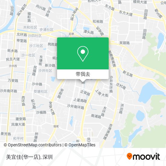 美宜佳(华一店)地图