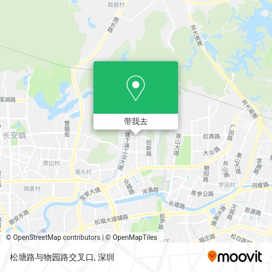 松塘路与物园路交叉口地图