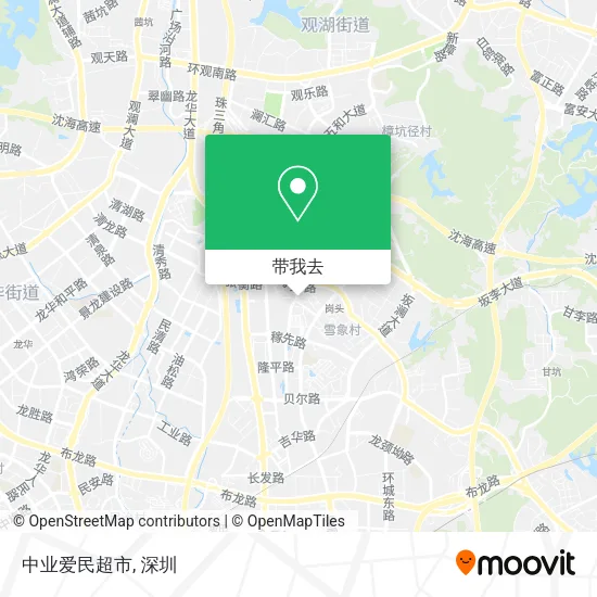 中业爱民超市地图