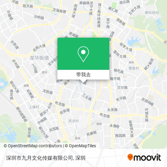 深圳市九月文化传媒有限公司地图