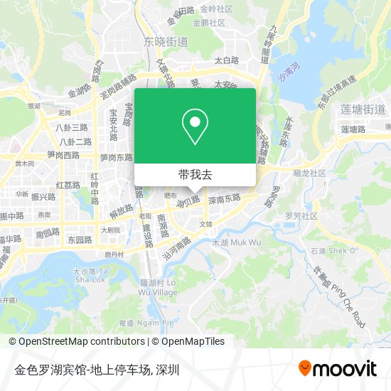 金色罗湖宾馆-地上停车场地图