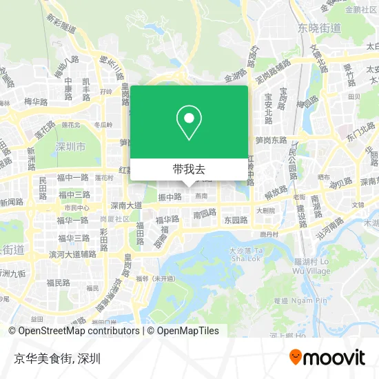 京华美食街地图