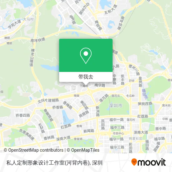 私人定制形象设计工作室(河背内巷)地图