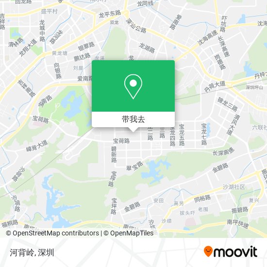 河背岭地图