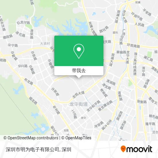深圳市明为电子有限公司地图