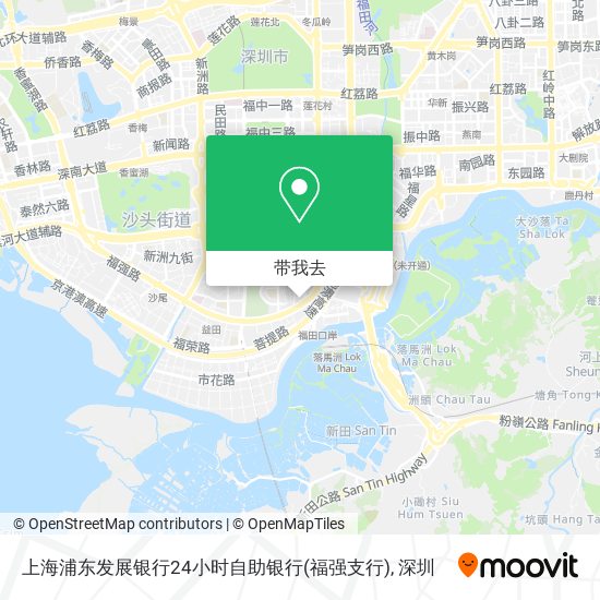 上海浦东发展银行24小时自助银行(福强支行)地图