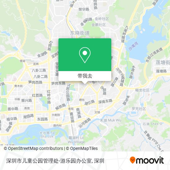 深圳市儿童公园管理处-游乐园办公室地图