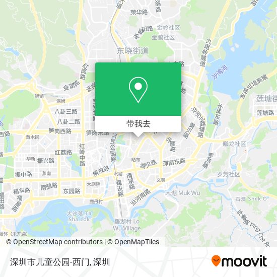 深圳市儿童公园-西门地图