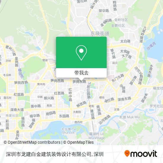 深圳市龙建白金建筑装饰设计有限公司地图