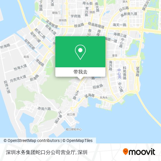 深圳水务集团蛇口分公司营业厅地图