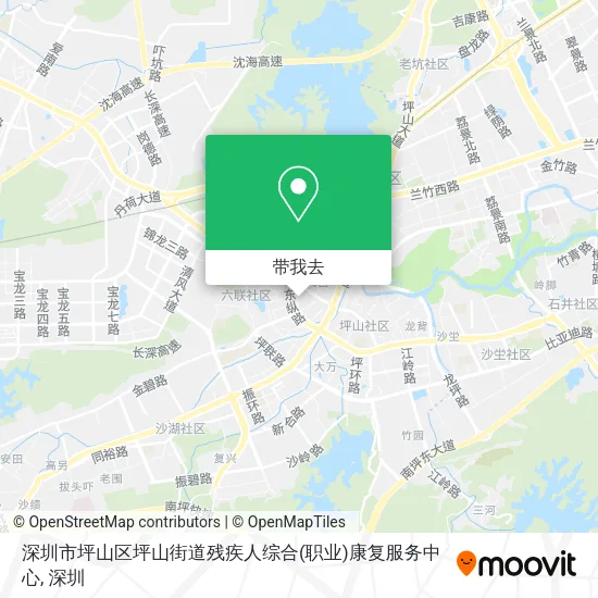 深圳市坪山区坪山街道残疾人综合(职业)康复服务中心地图