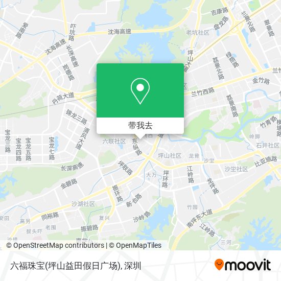 六福珠宝(坪山益田假日广场)地图