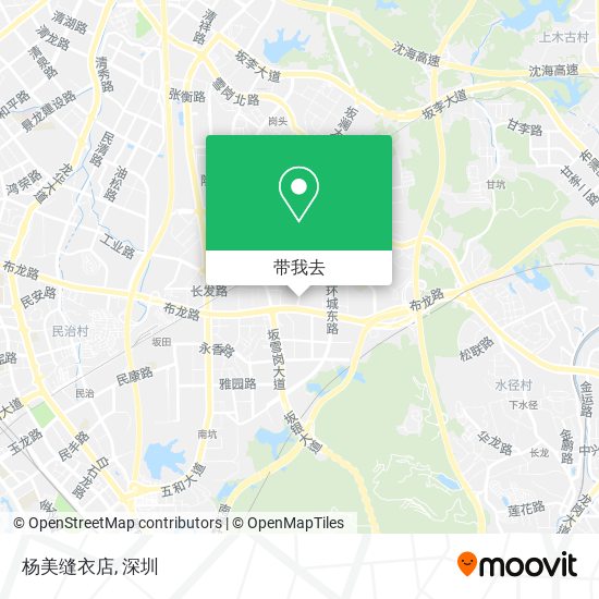 杨美缝衣店地图