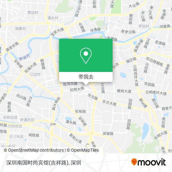 深圳南国时尚宾馆(吉祥路)地图