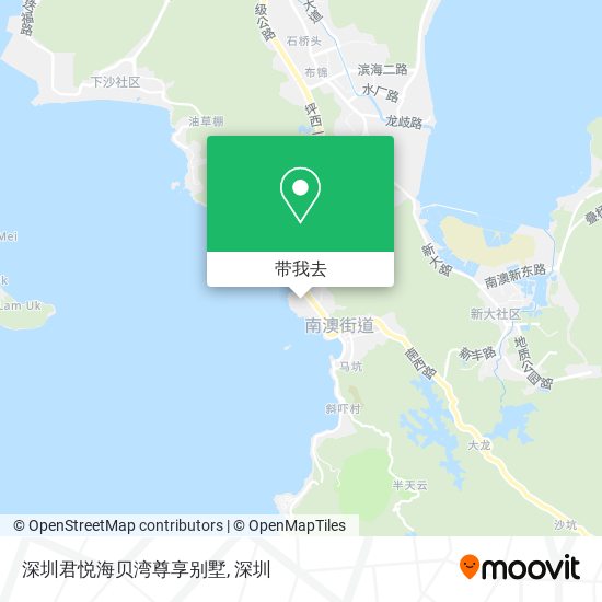 深圳君悦海贝湾尊享别墅地图