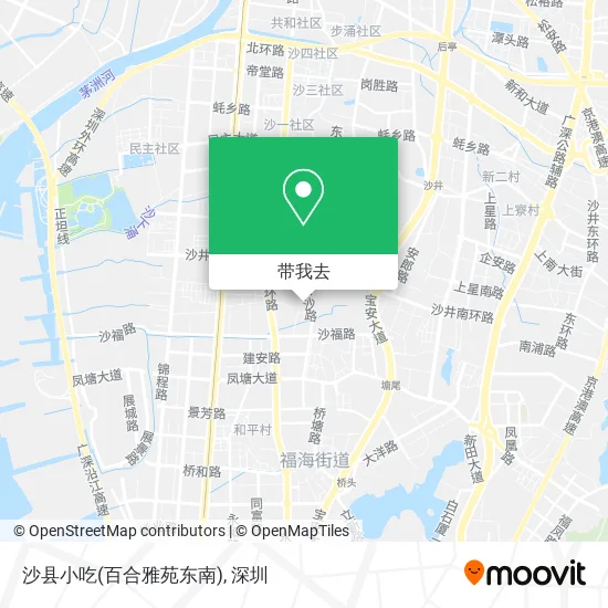 沙县小吃(百合雅苑东南)地图