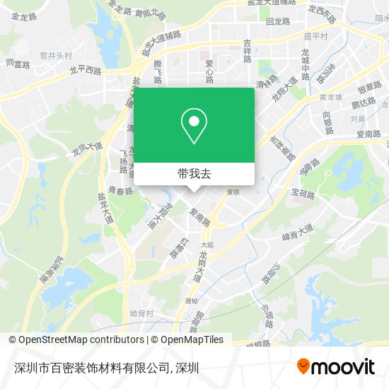 深圳市百密装饰材料有限公司地图