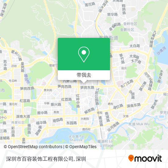 深圳市百容装饰工程有限公司地图
