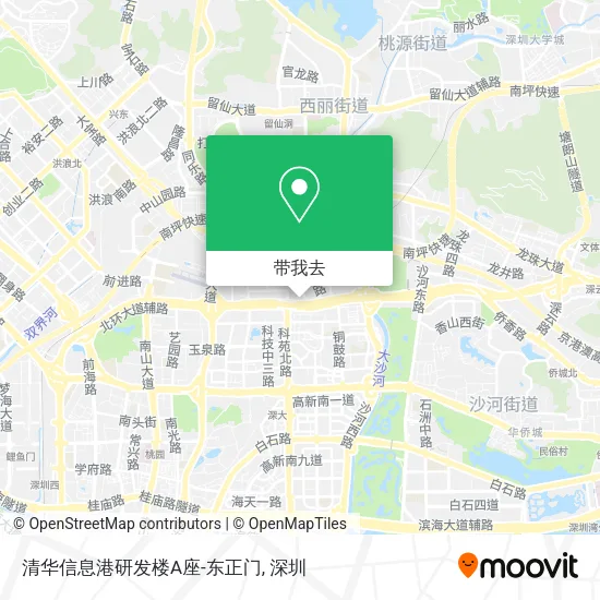 清华信息港研发楼A座-东正门地图