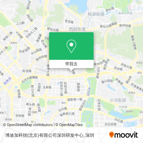 博迪加科技(北京)有限公司深圳研发中心地图