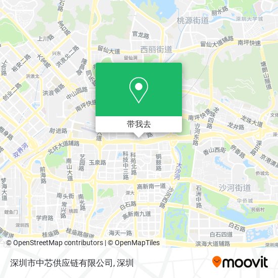 深圳市中芯供应链有限公司地图