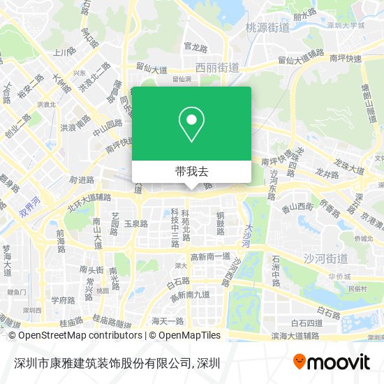 深圳市康雅建筑装饰股份有限公司地图